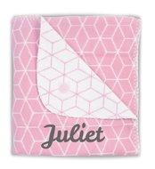 Jollein Dekentje 75X100 Graphic Mauve Met Naam jollein kopen in de aanbieding