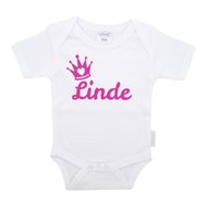 Funnies Rompertje Wit Met Naam funnies kopen in de aanbieding
