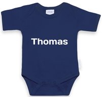 Funnies Rompertje Navy Blue Met Naam funnies kopen in de aanbieding