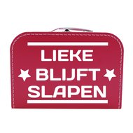 Babykadowinkelnl Logeerkoffertje Fuchsia Met Naam babykadowinkelnl kopen in de aanbieding