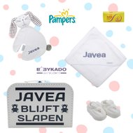 Kinderkoffertjesnl Logeerkoffertje Wit Gevuld Met Naam kinderkoffertjesnl kopen in de aanbieding