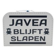 Kinderkoffertjesnl Logeerkoffertje Wit Met Naam kinderkoffertjesnl kopen in de aanbieding