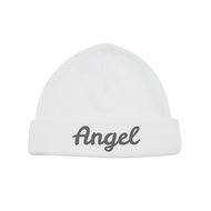 Funnies Babymutsje Wit Met Naambedrukking funnies kopen in de aanbieding