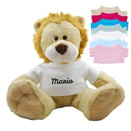 Funnies Knuffel Leeuw Met Naam Op Shirtje funnies kopen in de aanbieding