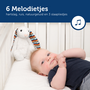 Knuffel Heartbeat Small Bibi Konijn kraamcadeau badcape met naam