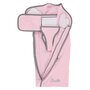 Inbakerdoek babyroze met naam