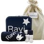 Babykoffertje navy blue met naam
