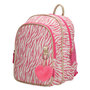 Rugtas Zebra Pink met knuffel Rabbit Pink