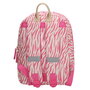 Rugtas Zebra Pink met knuffel Rabbit Pink