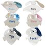 Babycadeaudoosje met knuffeldoekje met naam