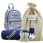 Rugtas Ocean Blue met naam