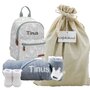 Rugtas Goose grey met naam