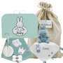 Babykoffertje mint met nijntje stonegreen met naam