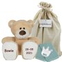 Knuffel Beer Boris met naam en datum