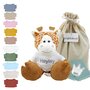 Knuffel Giraf met naam op shirtje