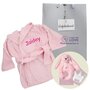 Badjasje babyroze met naam