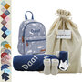 Rugtas Ocean Blue Kraamcadeau met naam