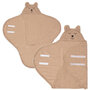 Wikkeldeken Bear Boucle Biscuit Kraamcadeau met naam