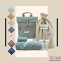 Babycadeaupakket Rugtas Stonegreen met naam