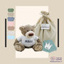 Knuffel Bear Bella Kraamcadeau met naam op shirtje