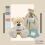 Knuffel Beer Boris Kraamcadeau met naam op shirtje