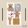 Knuffelset Teddy Bear Biscuit Kraamcadeau met naam