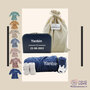 Babykoffertje navy blue Kraamcadeau met naam