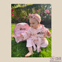 Rugtas Mini Pink Kraamcadeau met naam