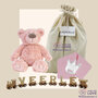 Houten naamtreintje Kraamcadeau Knuffel Bear Brim