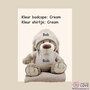 Knuffel Beer Bella met badcape Kraamcadeau met naam