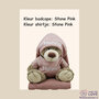 Knuffel Beer Bella met badcape Kraamcadeau met naam