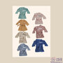 Rugtas Babycadeauset Cognac met naam