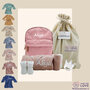 Rugtas Babycadeauset Pink met naam